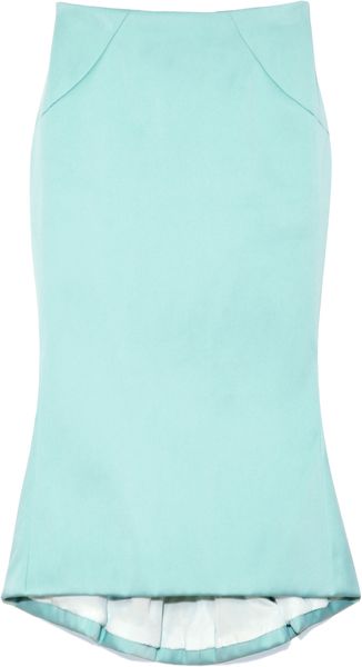 Zac Posen Stretch Duchess Trumpet Skirt - Lyst
