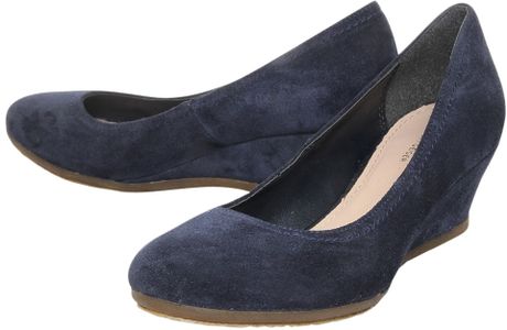 carvela suede navy blue