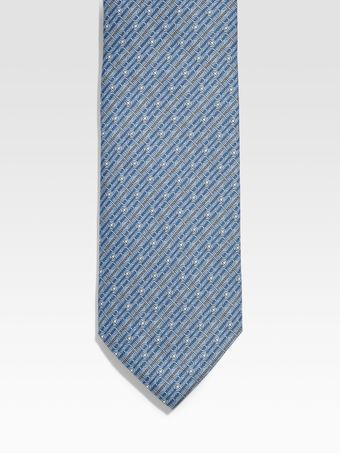 Gucci Norina Mini Horsebit Silk Tie - Lyst