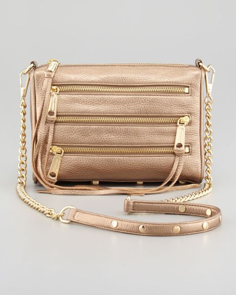 rebecca minkoff gold crossbody