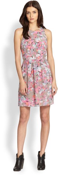 Rebecca Taylor Tropical Silk Dress - Lyst