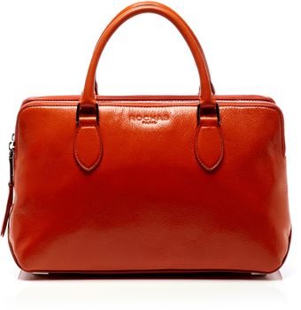 Rochas Double Zip Leti Satchel in Orange - Lyst