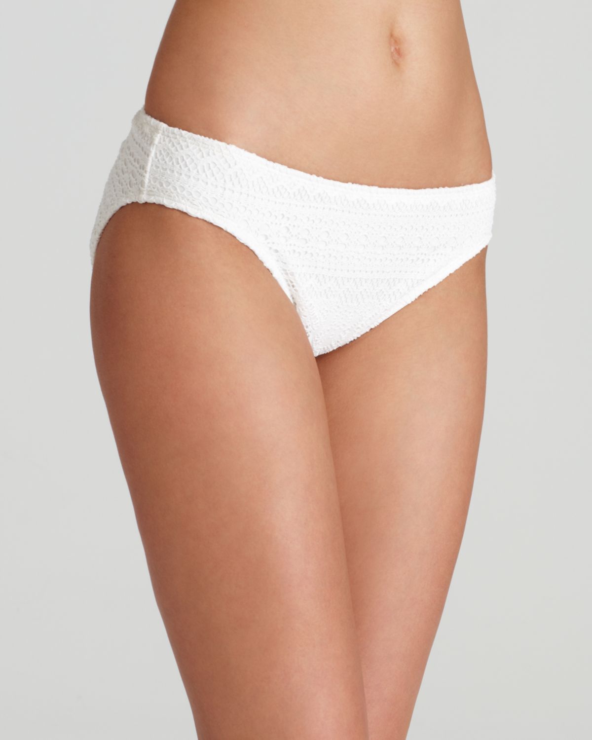 Lyst Lauren By Ralph Lauren Crochet Bikini Bottom In White