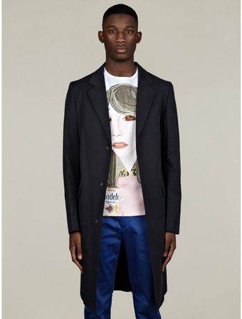 Raf Simons Mens Classic Coat Meets Grunge Dress - Lyst