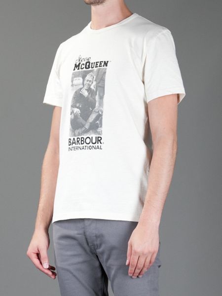 barbour white tshirt