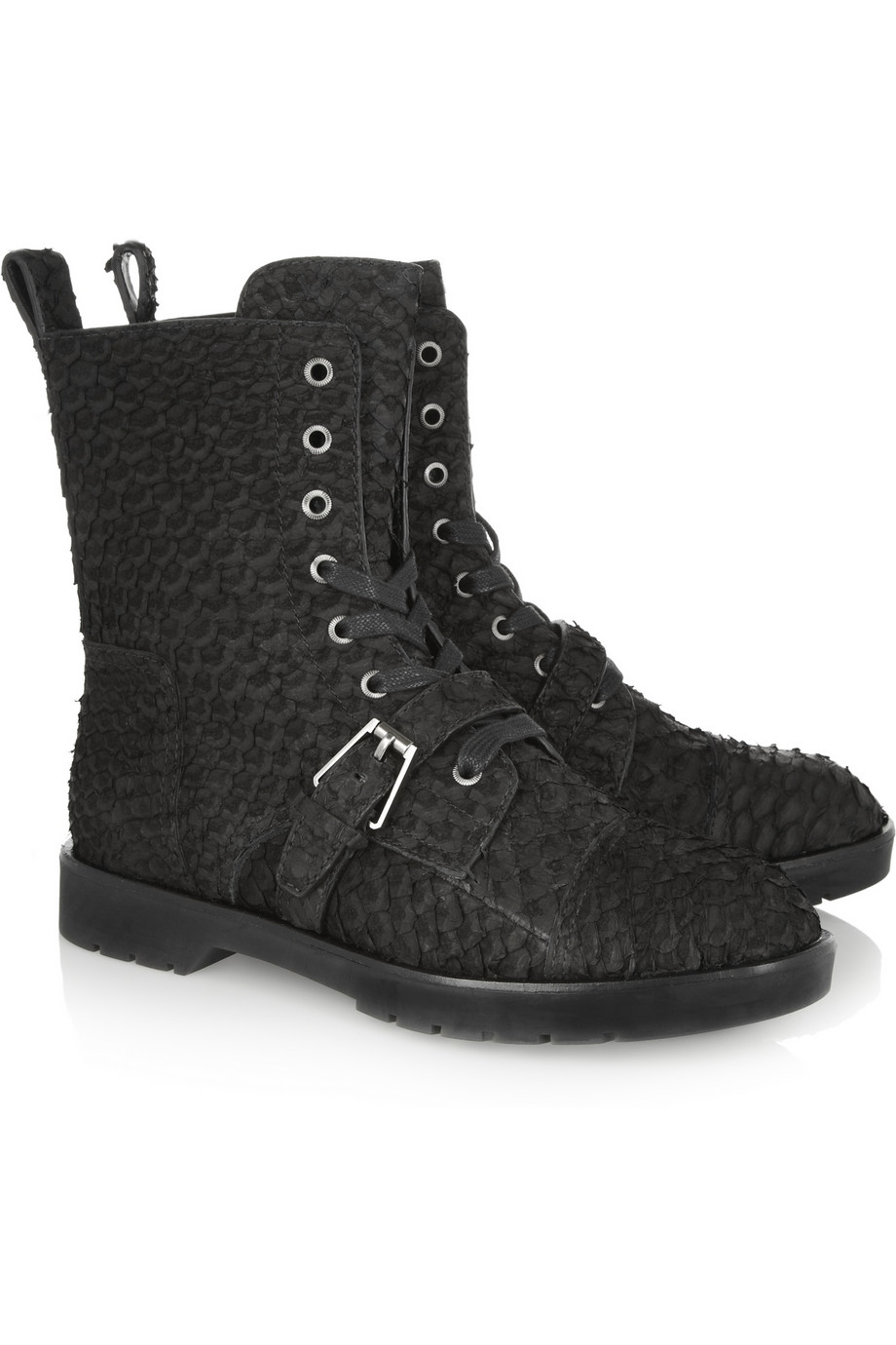 alexander wang snakeskin boots