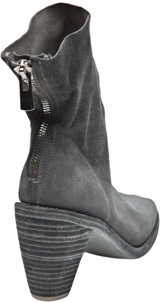 grey open toe bootie