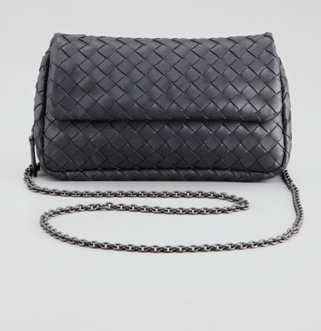 charcoal crossbody bottega veneta woven bag mini
