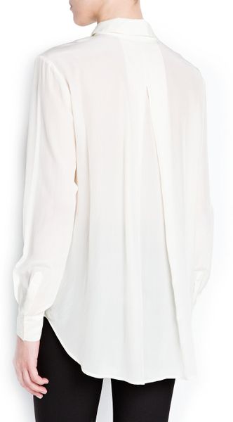 mango silk shirt