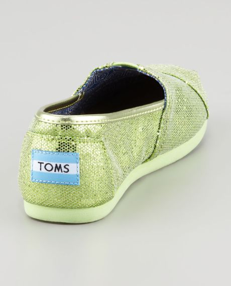 Toms Glitter Shoes in Green (MINT GREEN) - Lyst