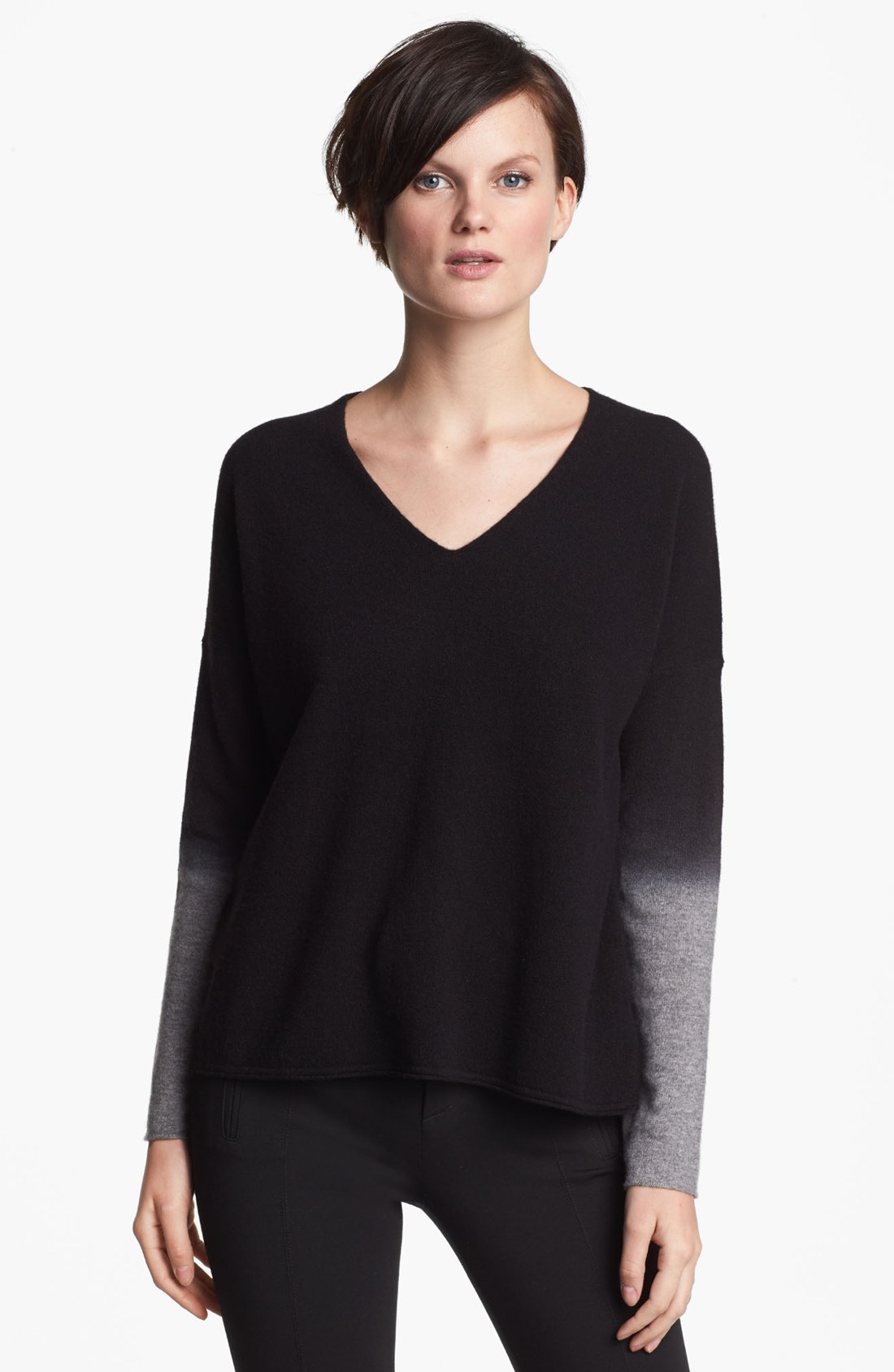 v neck sweater crop