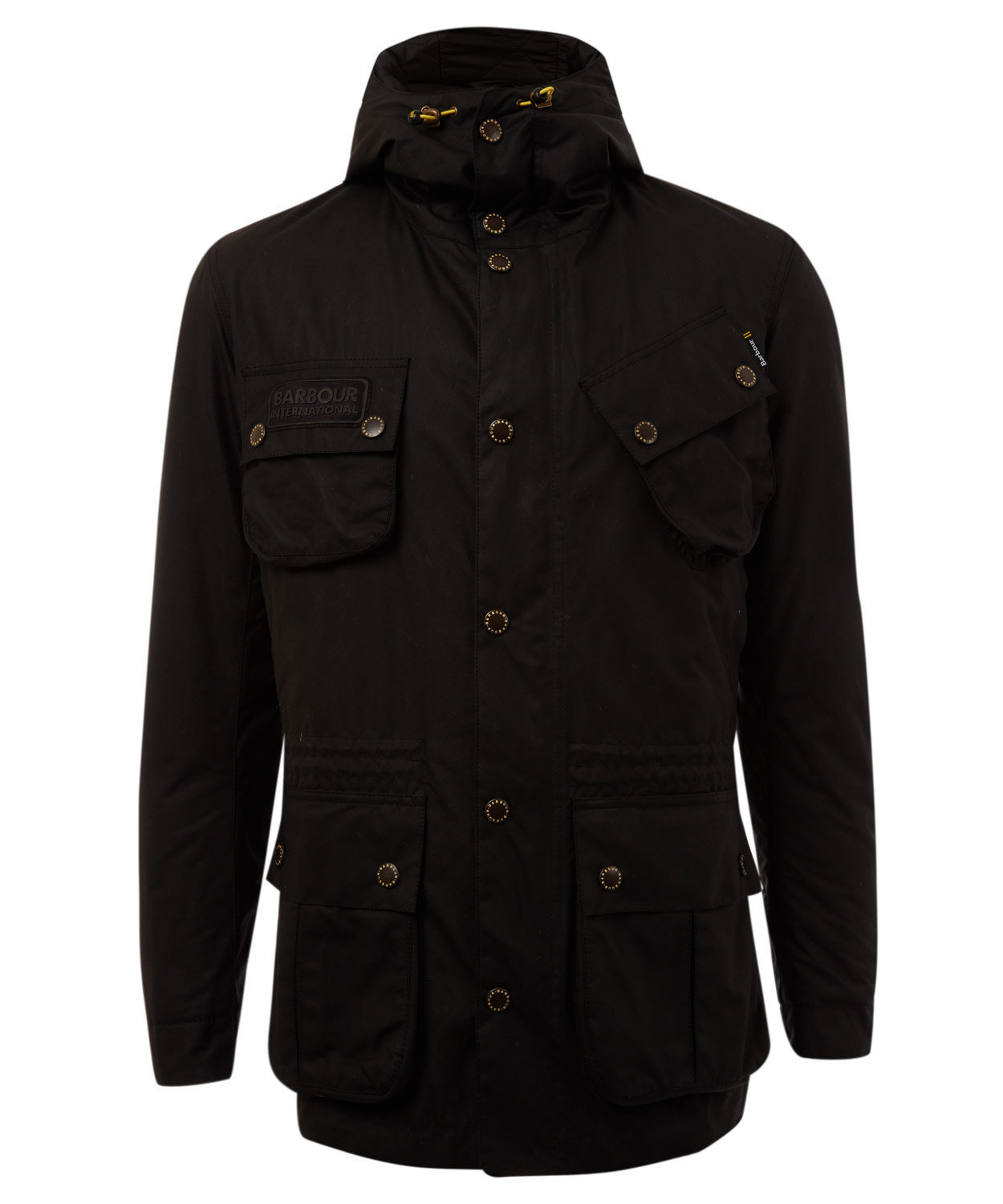 black barbour parka