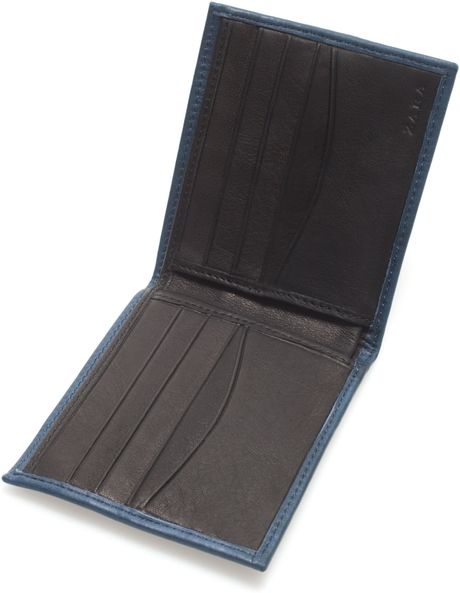 Zara Combination Wallet in Blue for Men | Lyst