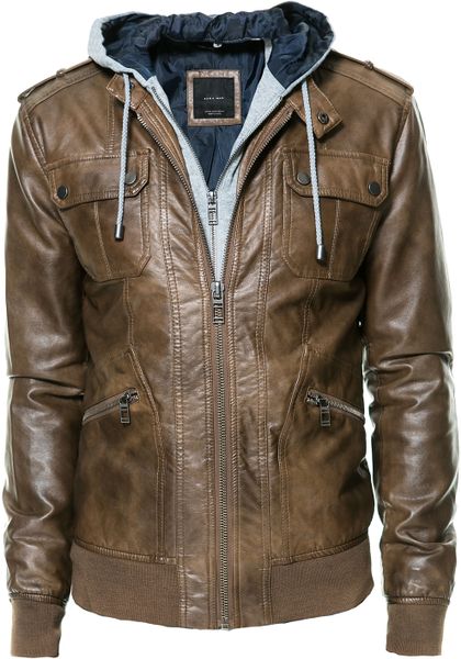 Zara Hooded Jacket with Four Pockets in Brown for Men (Tan)