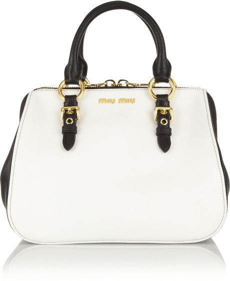 miu miu madras shopping tote