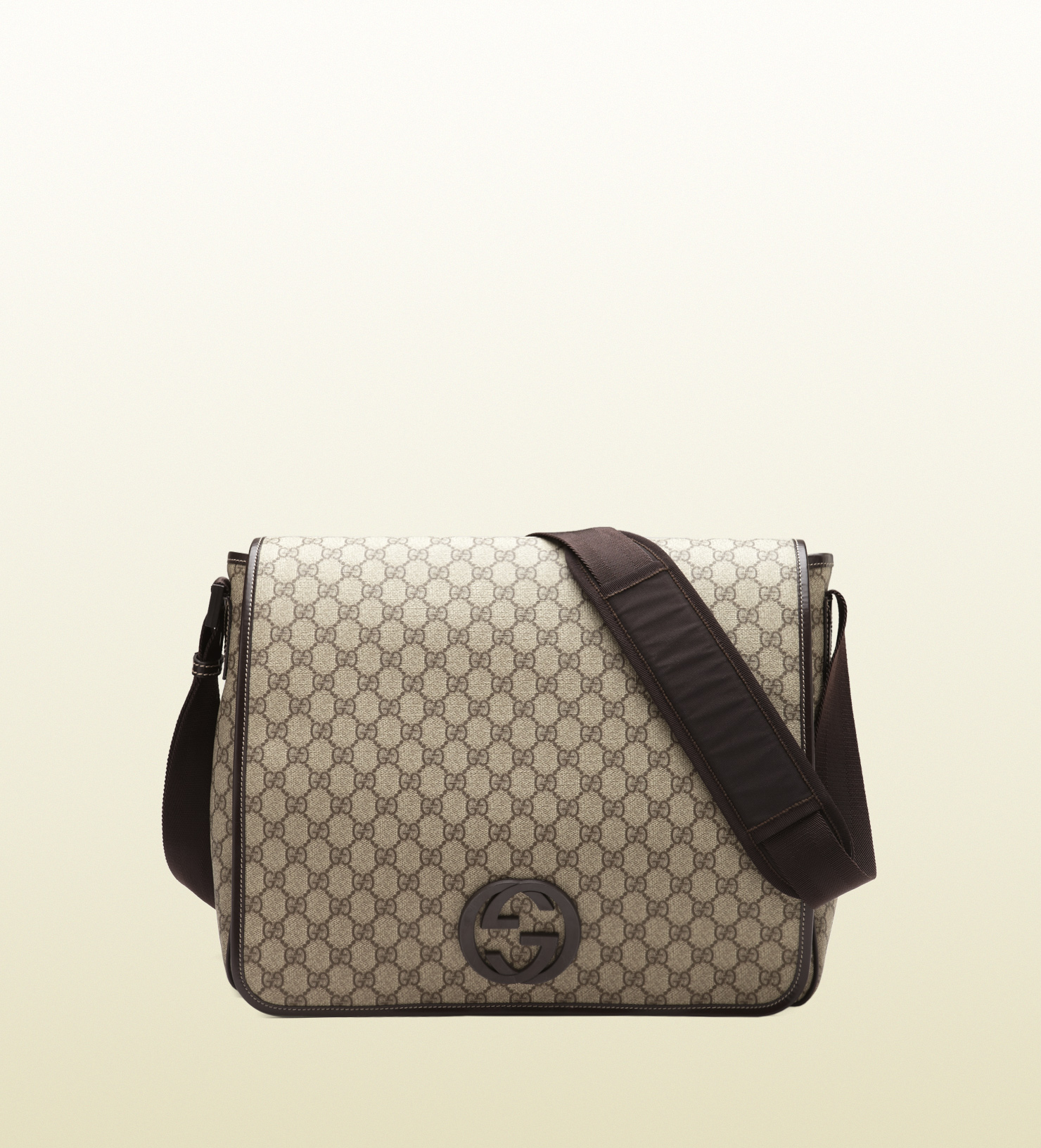 Gucci Gg Supreme Canvas Messenger Bag in Beige for Men | Lyst