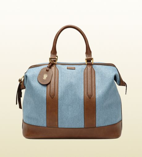 gucci duffle bag blue