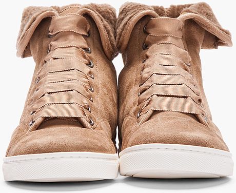tan hightop shoes