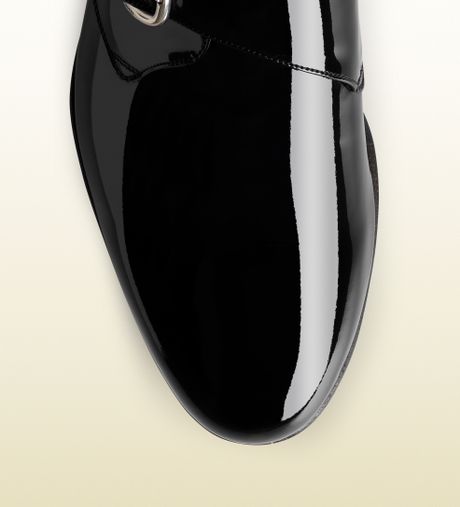 gucci patent leather shoes mens
