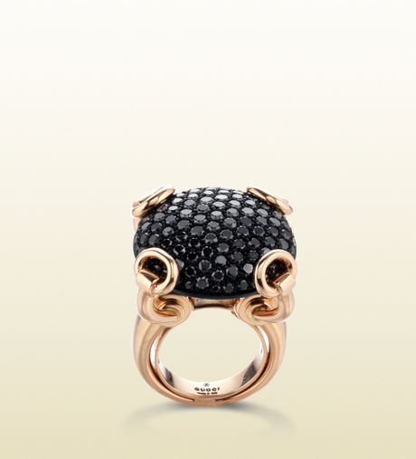 gucci horsebit cocktail ring
