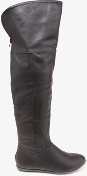 Forever 21 Over The Knee Boots in Black | Lyst Forever 21 Over The Knee Boots in Black | Lyst