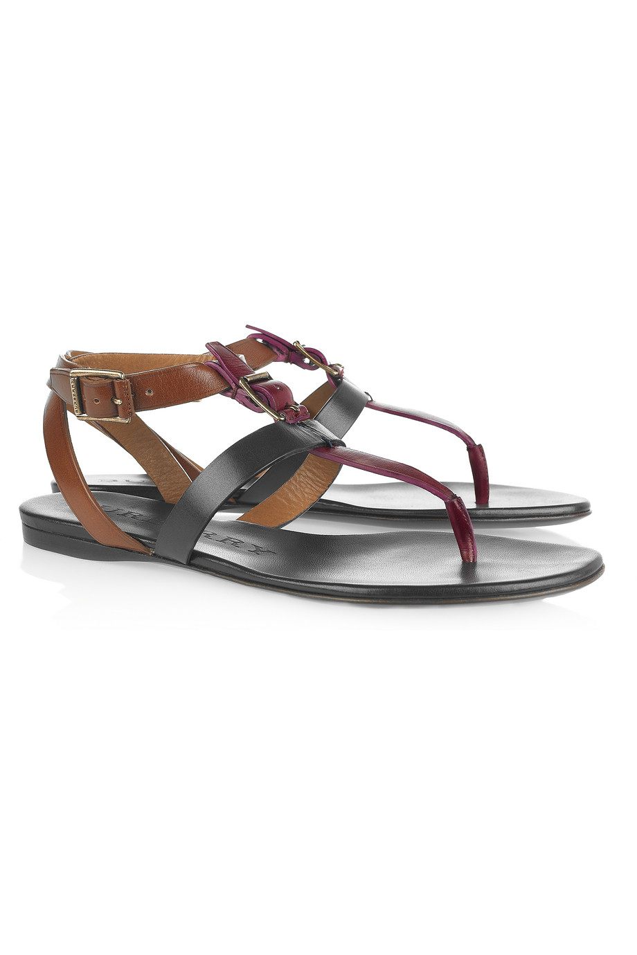 burgundy sandals burberry tritone leather sandals in brown burgundy lyst burgundy sandals burberry tritone leather sandals in brown burgundy lyst