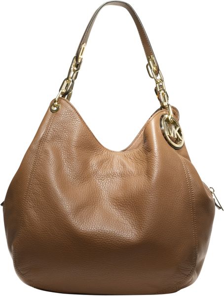 Michael Michael Kors Large Fulton Hobo Bag in Brown (Tan)