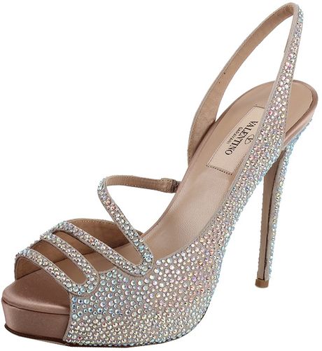 sparkle slingback heels