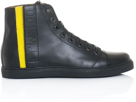 velcro high top trainers