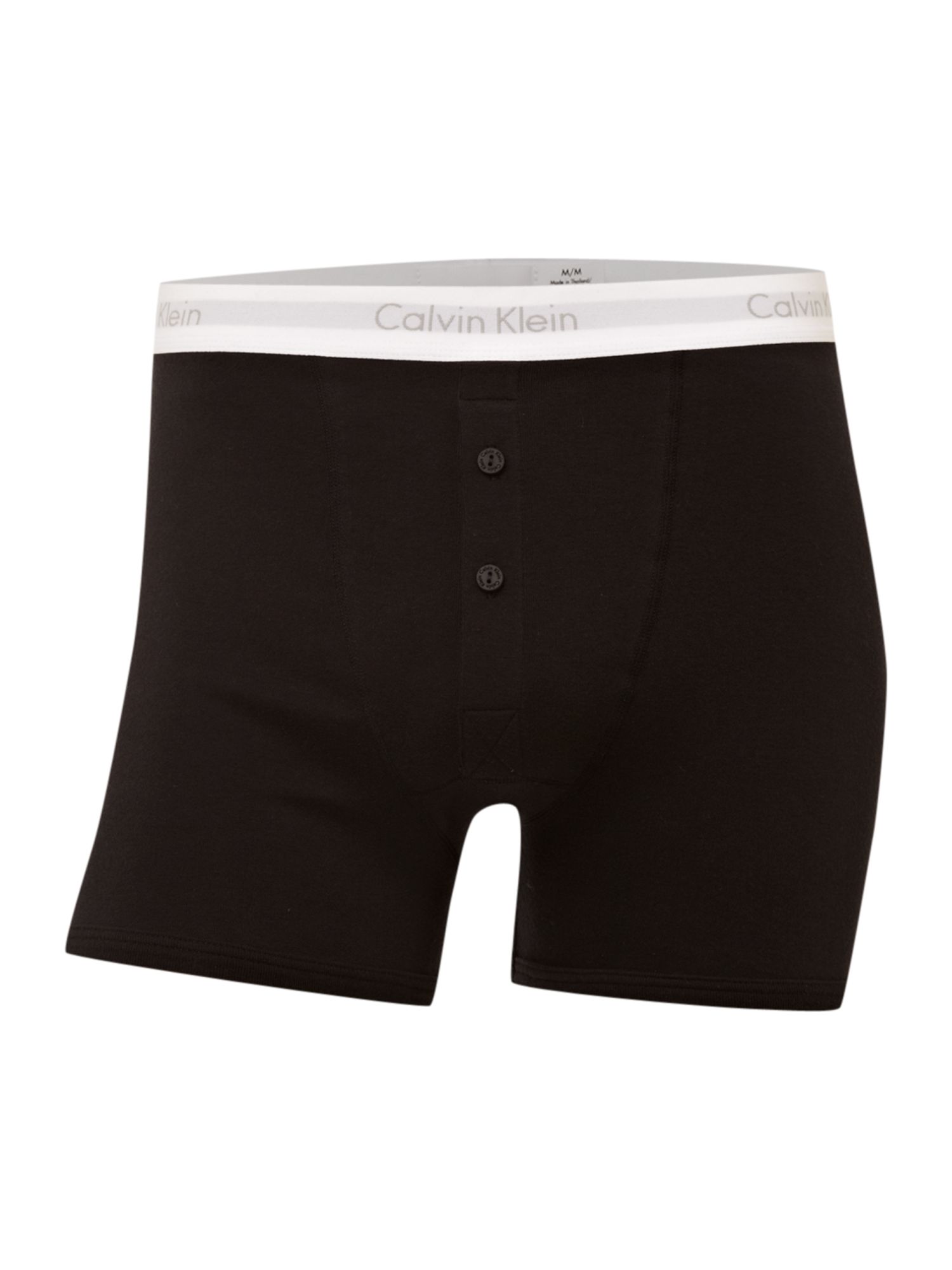Calvin Klein Heritage Cotton Button Fly Boxer Brief in Black for Men Lyst