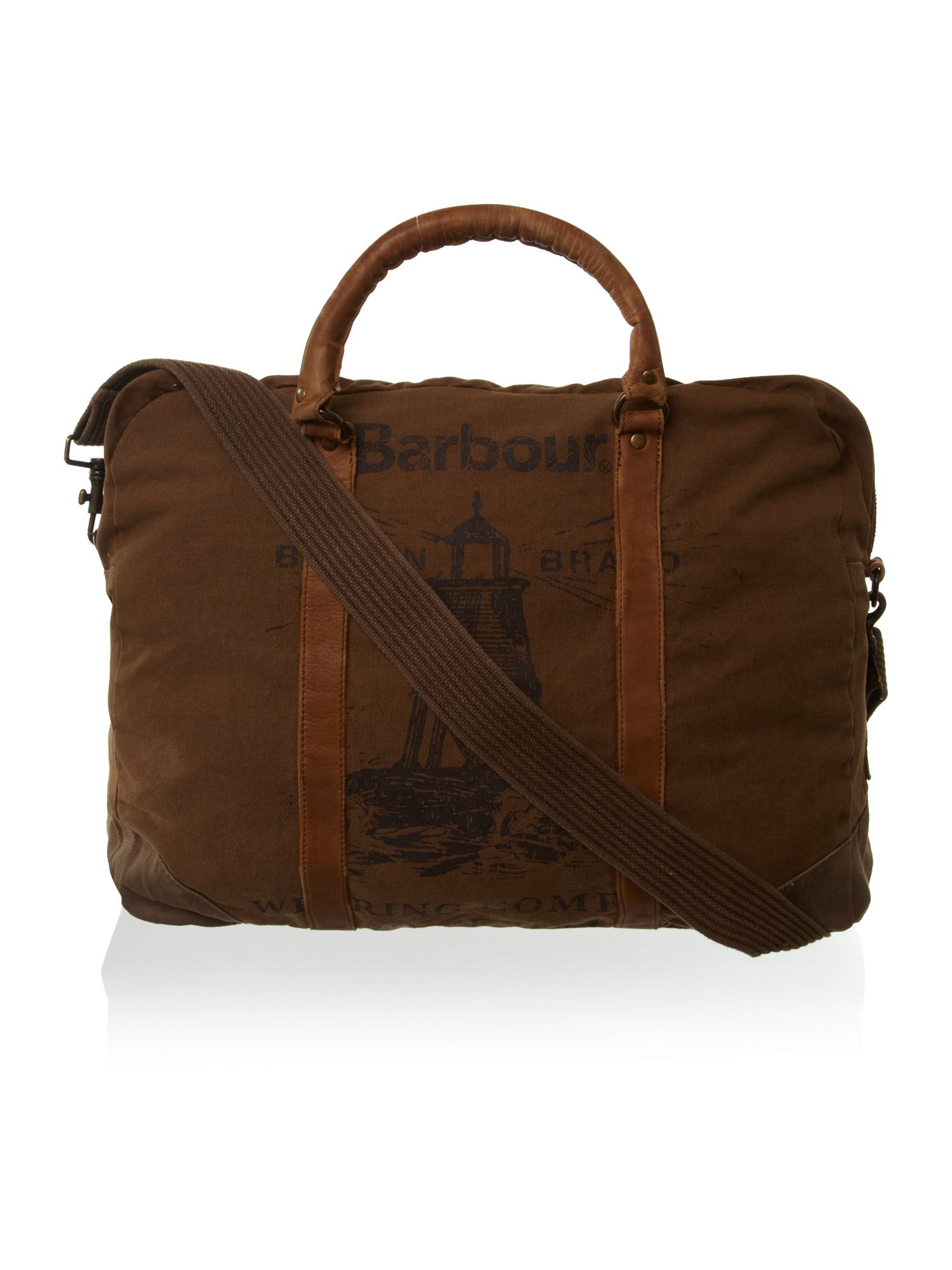 barbour canvas holdall