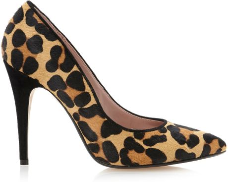 Dune Attar Pointed Court Shoes in Brown (Leopard Print) | Lyst