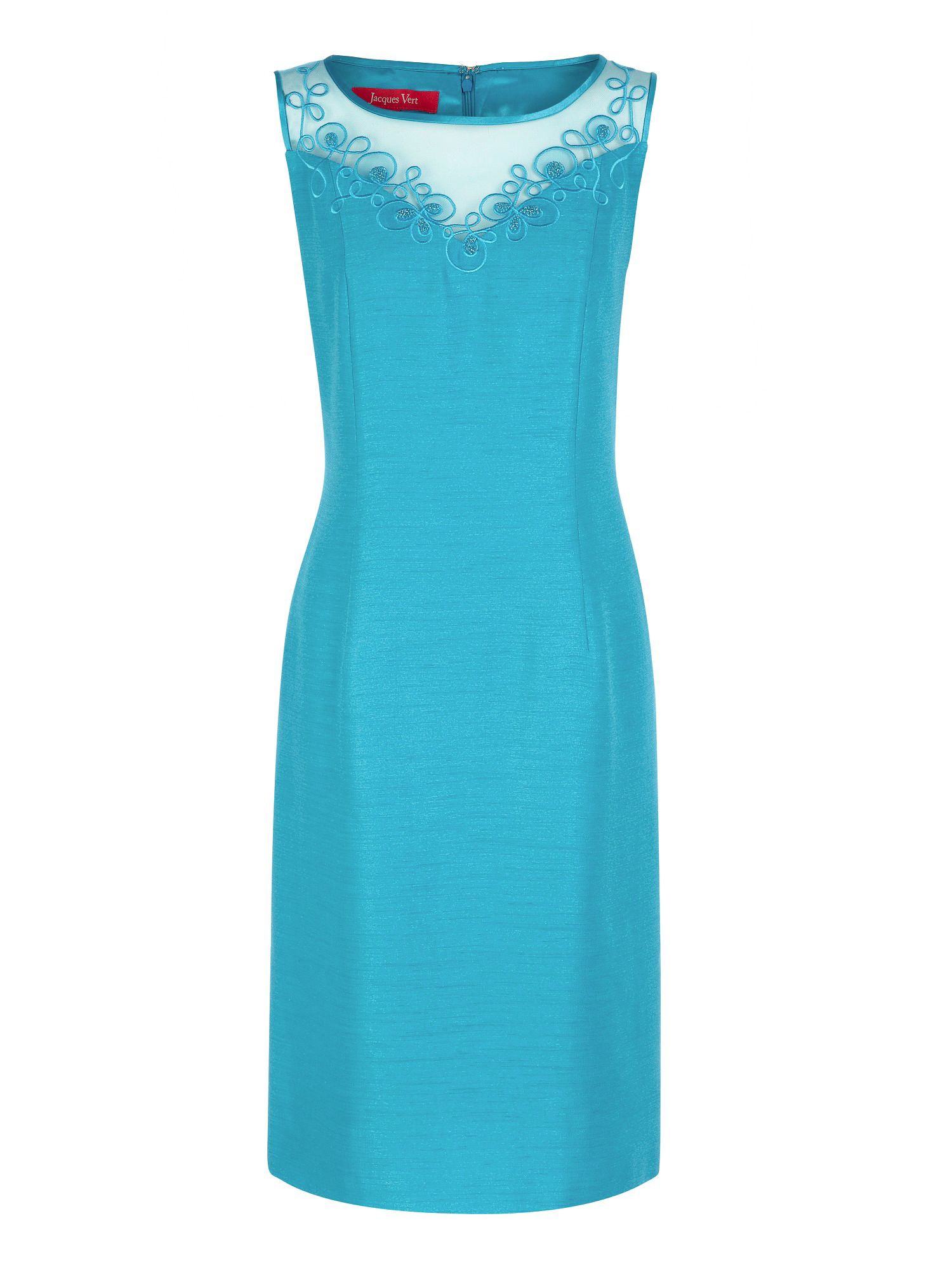 Jacques Vert Turquoise Embellished Shift Dress in Blue | Lyst