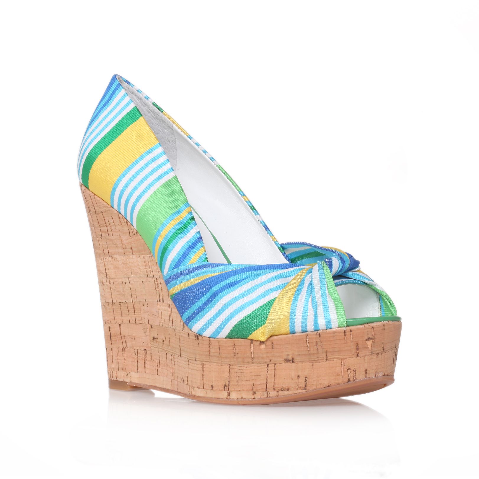 Nine West Chillpill2 Wedge Sandals in Blue (Green) | Lyst