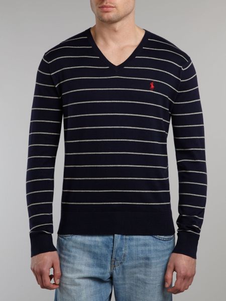 ralph lauren v neck jumper men's