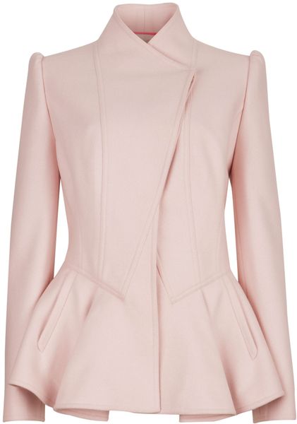 Ted Baker Wrenn Wool Peplum Jacket In Beige Nude Lyst 9498