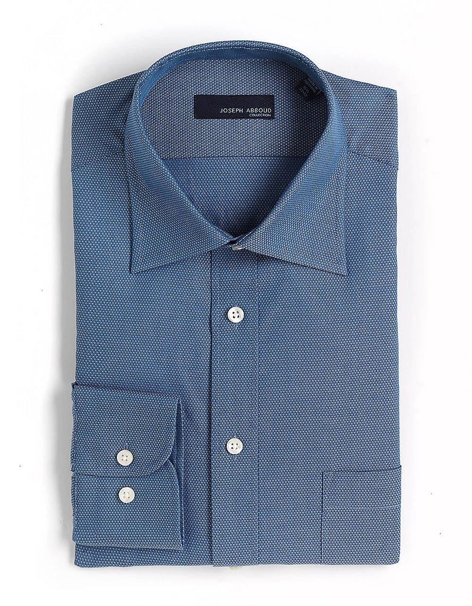 Joseph Abboud Cotton Spread Collar Dress Shirt in Blue for Men (ink) Lyst