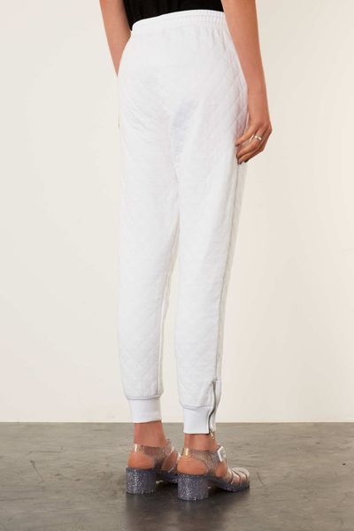 white joggers topshop