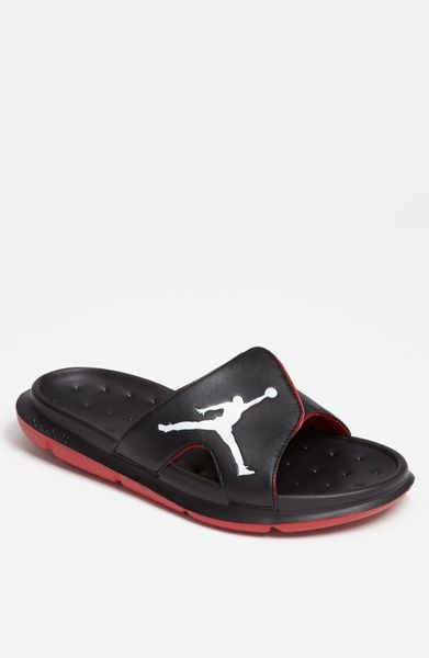 Nike Jordan Rcvr Flip Flop in Black for Men (Black Platinum Gym Red ...