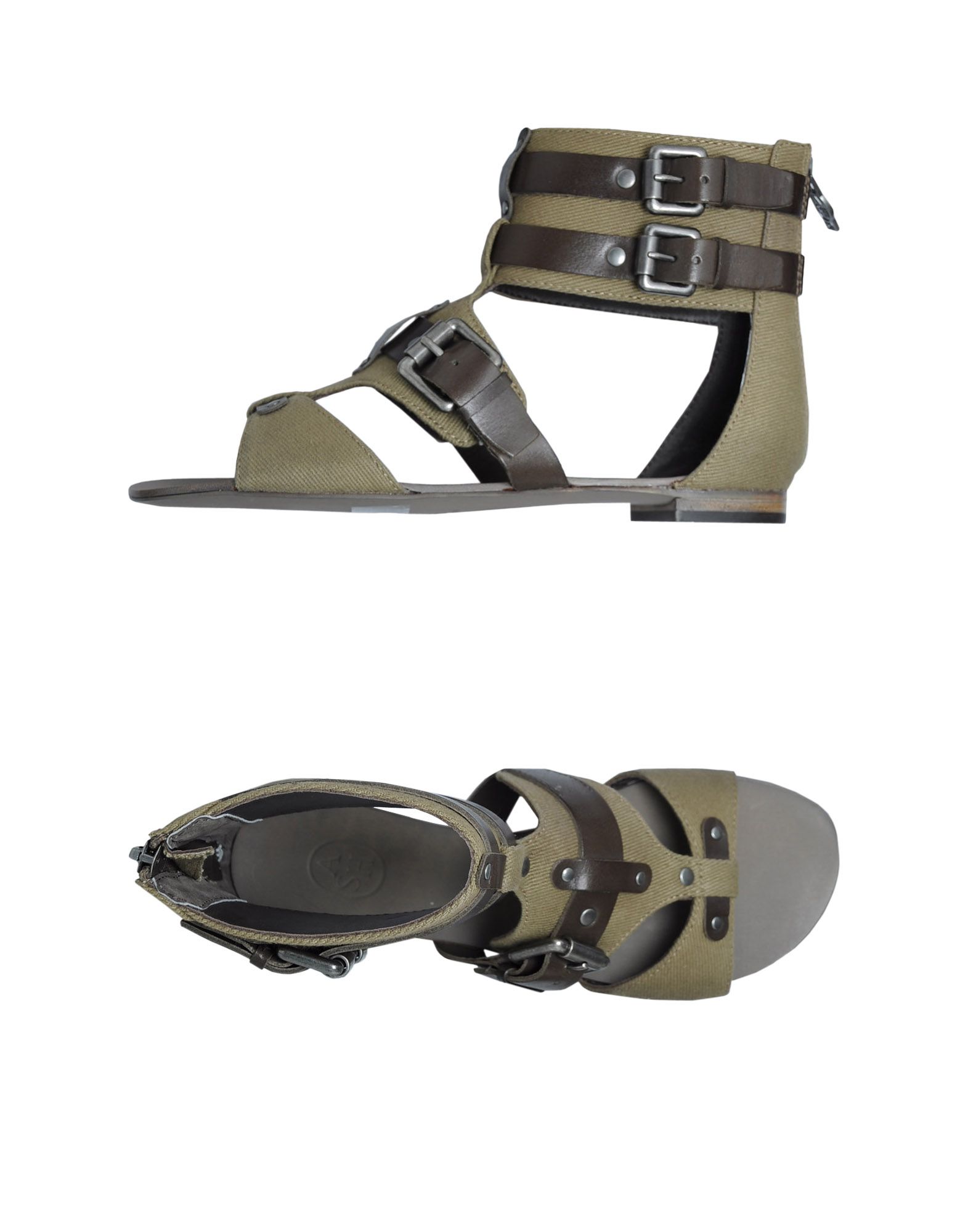 Ash Sandals in Green (Military green) | Lyst