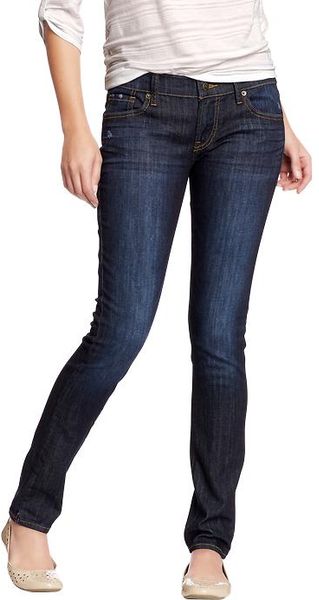 Old Navy The Diva Distressed Skinny Jeans in Blue (Rinse)