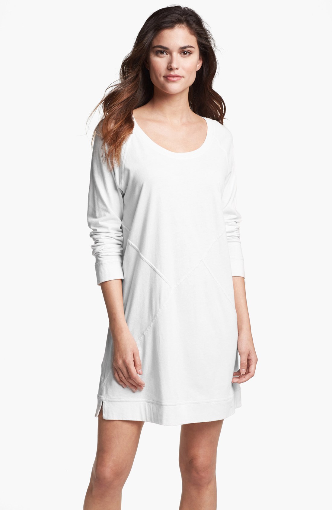 Donna Karan New York Casual Luxe Sleep Shirt in White Lyst