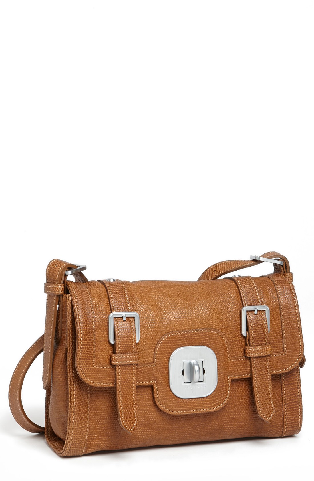 Longchamp Sport Leather Crossbody Bag in Brown (Cognac)