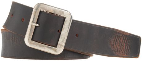 0 Leather Square-buckle Belt in Black for Men (worn in black) | Lyst