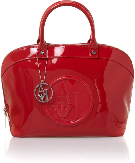 red armani purse