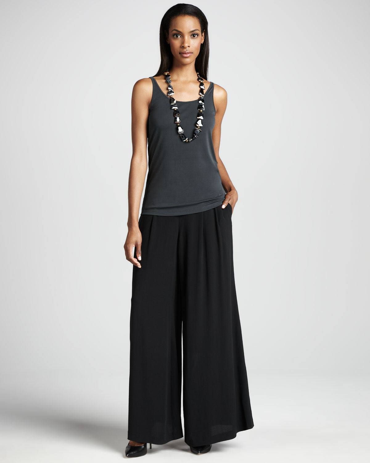 eileen fisher black pants