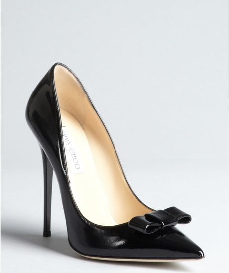 jimmy choo black patent trainers