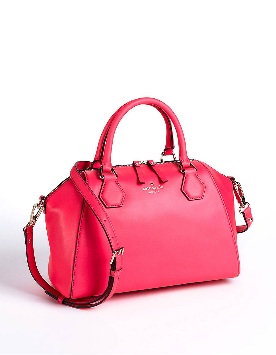 Kate Spade Pippa Leather Satchel Bag In Pink Lyst 2647