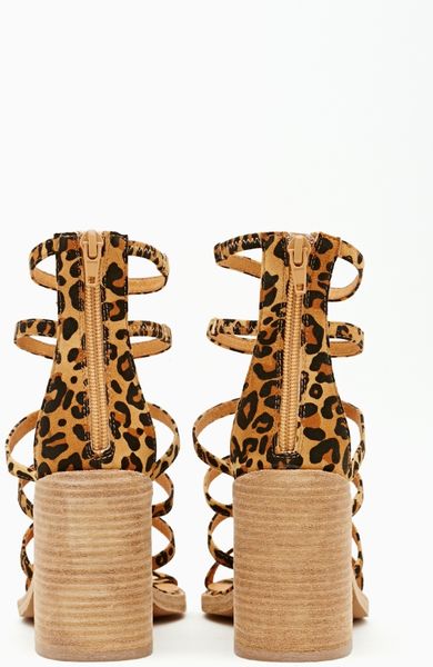 gladiator leopard sandals