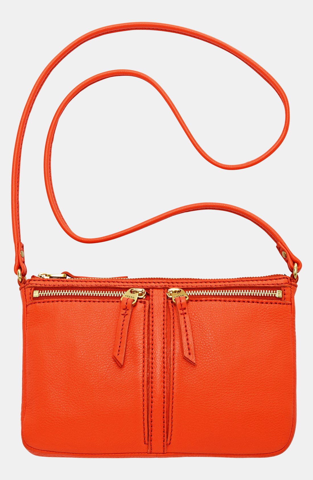 small orange crossbody bag